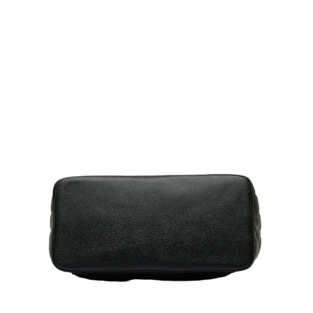 Chanel Medaillon Black Leather Tote Bag (Pre-Owned) - Picture 3 of 10
